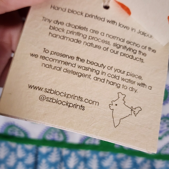 SZ Blickprints Blue and White Patterned Dress - Picture 7 of 9